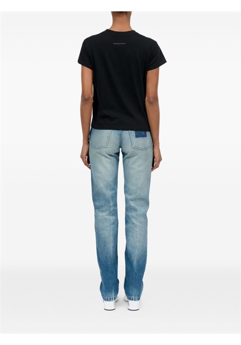 t-shirt signature donna nera MM6 MAISON MARGIELA | S62GD0216 M20048900